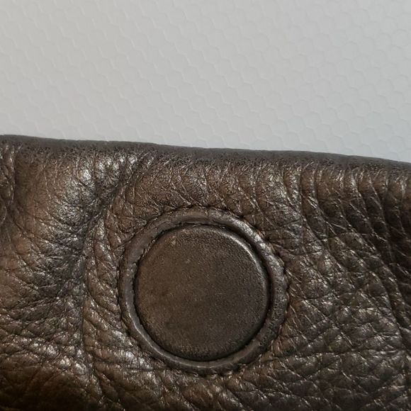 Brighton Anju Pewter, Leather Bucket Tote, Retired - Picture 7 of 10